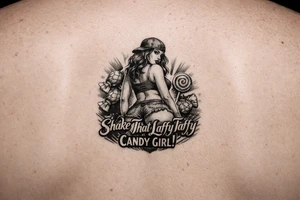 Girl shake that laggy taffy caaaaandy giiirl tattoo idea