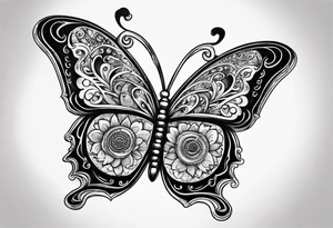 Guitar, butterfly, rainbow, toy story tattoo idea