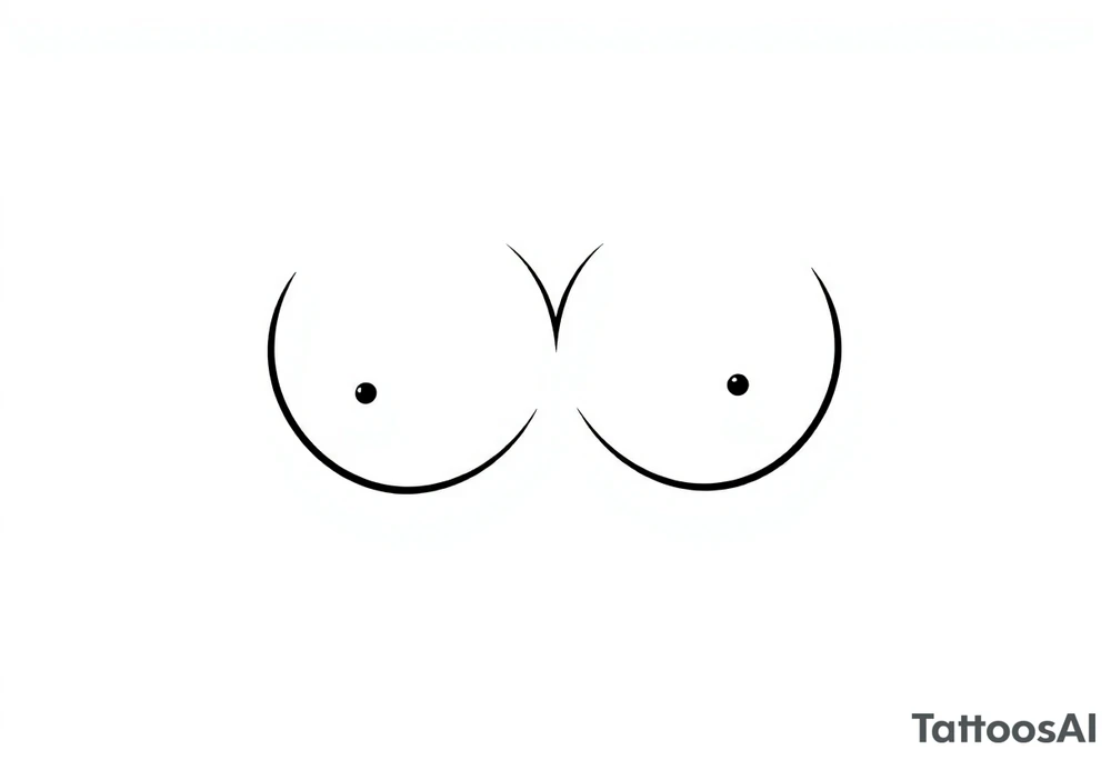 Breasts tattoo idea