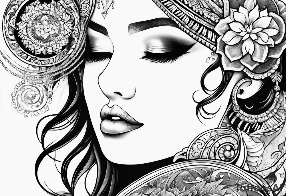 Celestial tattoo idea
