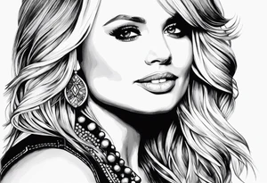 Miranda lambert with song lyrics tattoo idea