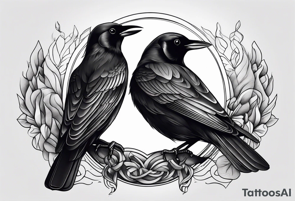 tin mine & chough tattoo idea