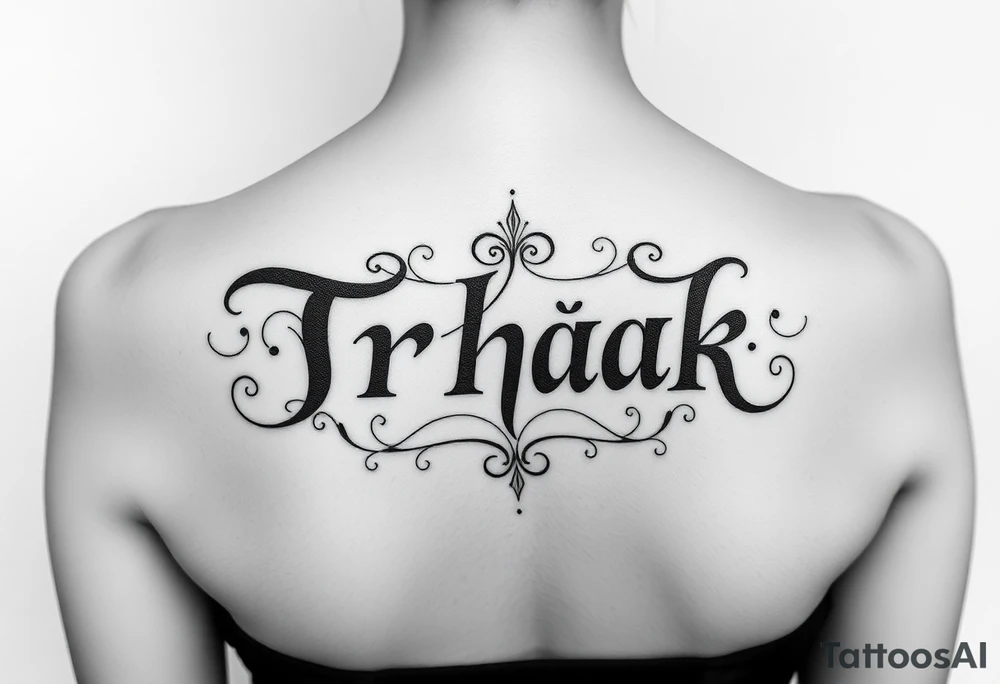 Trhák Text tattoo idea