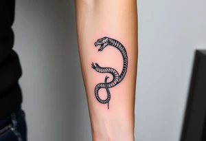 Snake tiger crane monkey tattoo idea