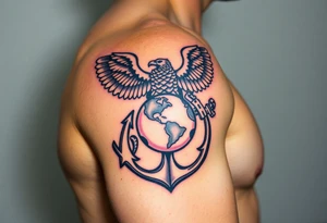 Combat marine veteran eagle globe and anchor
Operation Iraqi freedom tattoo idea