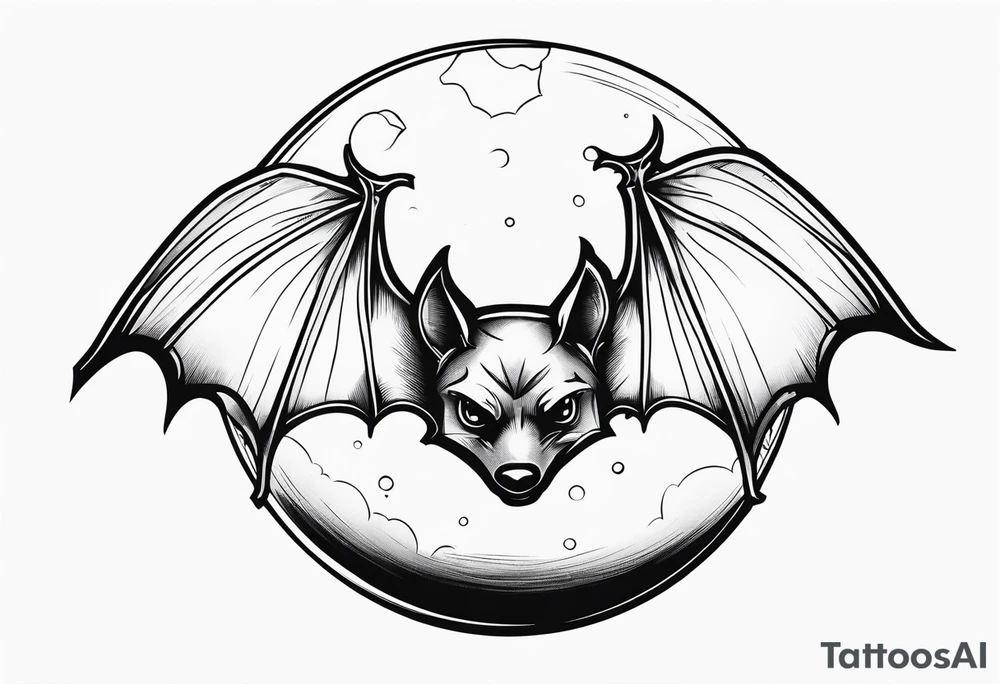 BATS Crystal Ball tattoo idea