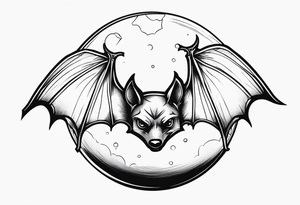 BATS Crystal Ball tattoo idea