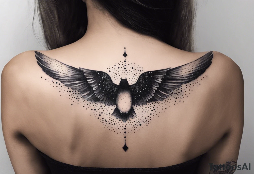 Want the  lyrics “the night belongs to you, I must be someone new.” With wings tattoo idea