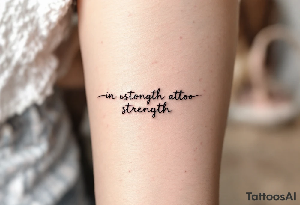Strength tattoo idea