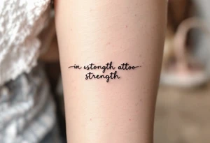 Strength tattoo idea