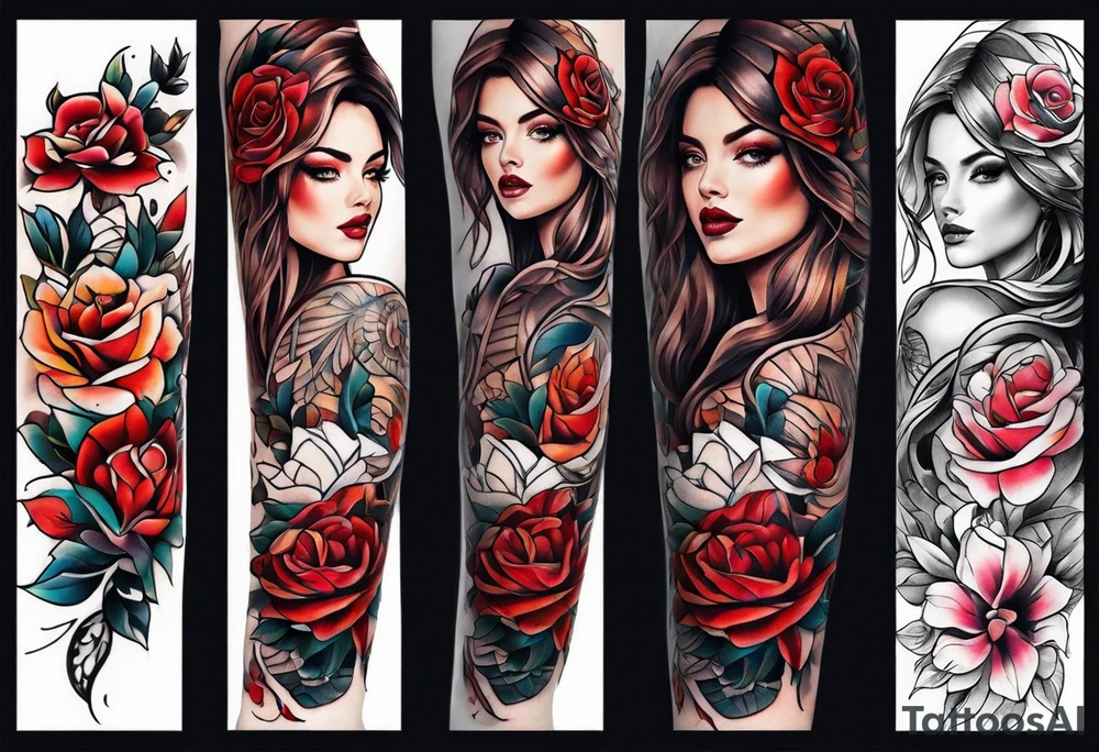arm tattoo for woman tattoo idea