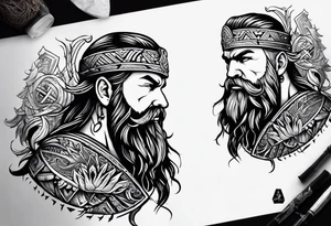 viking
 friendship tattoo idea tattoo idea