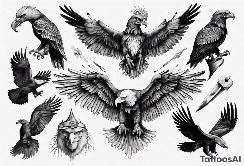 aigle bicéphale tattoo idea