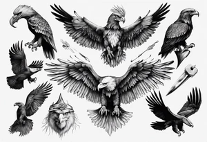 aigle bicéphale tattoo idea