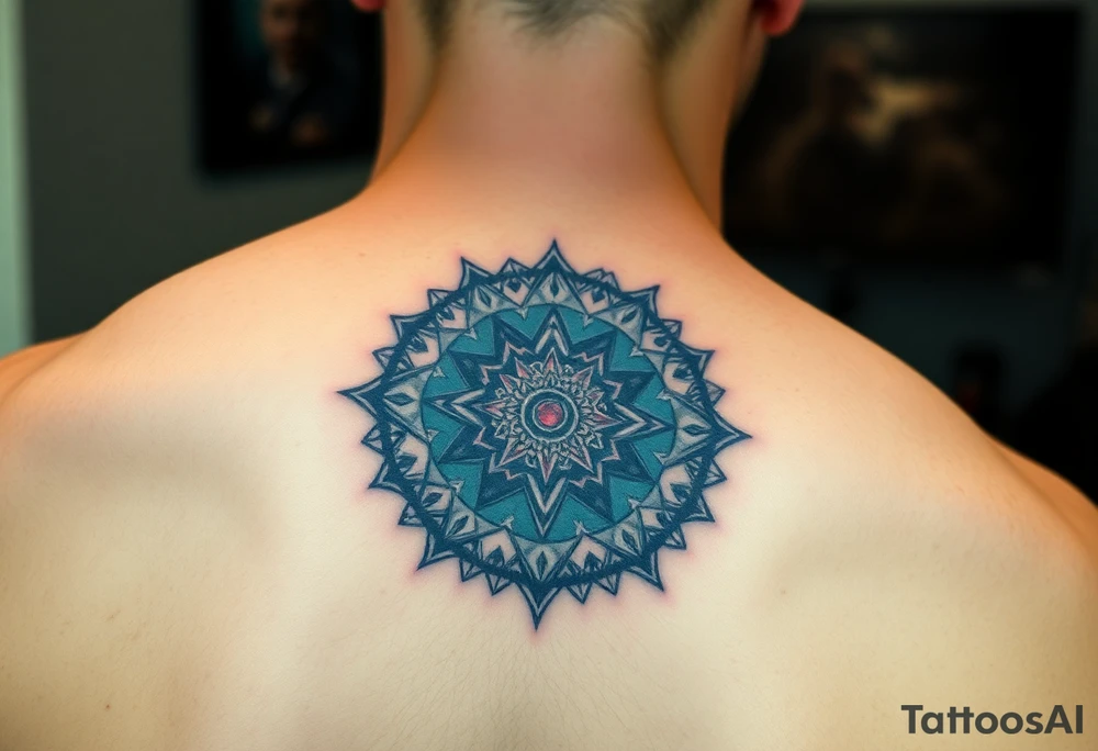 round tattoos with spacial design tattoo idea