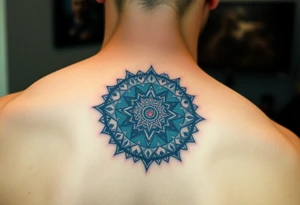 round tattoos with spacial design tattoo idea