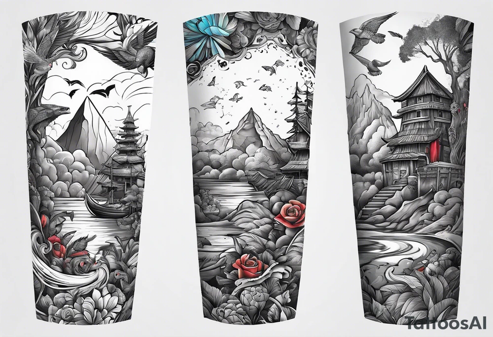 Ark survival arm sleeve tattoo idea