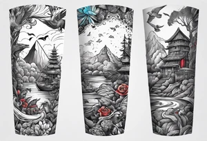 Ark survival arm sleeve tattoo idea