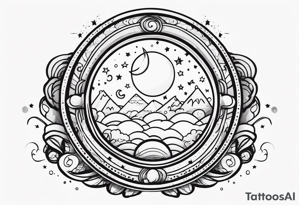 Ring like tattoo for my finger with universe tattoo idea