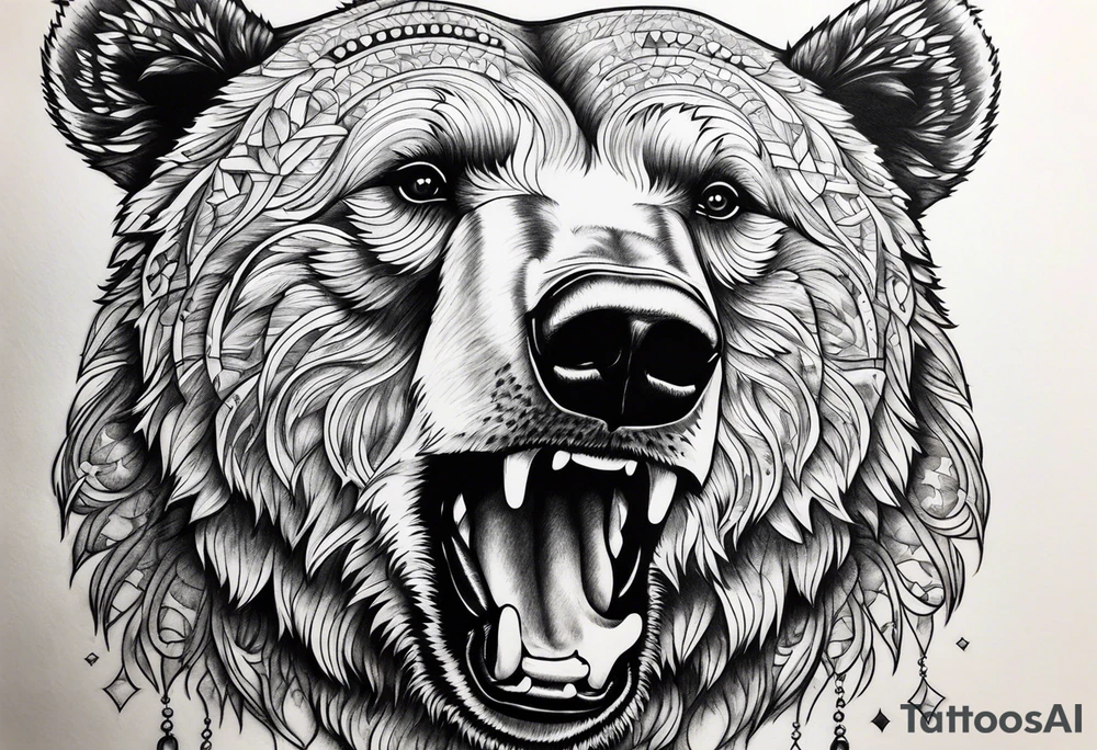 Dancing bear tattoo idea