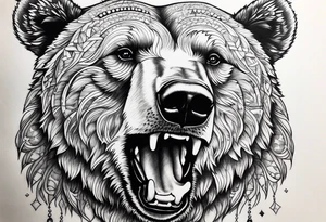Dancing bear tattoo idea