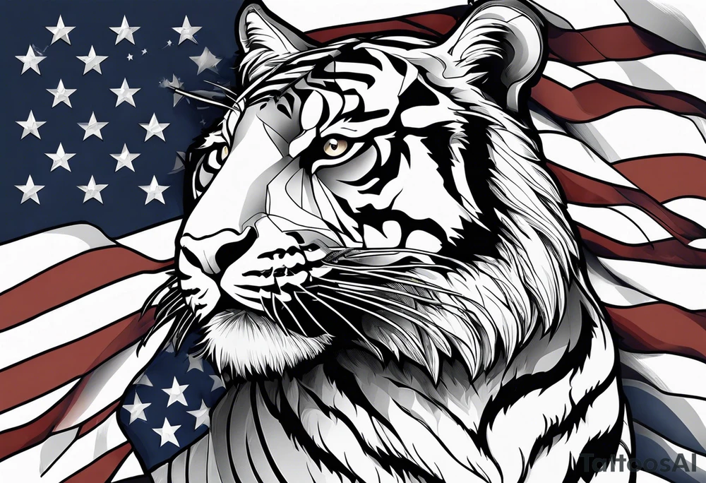 Michelangelo, U.S. flag, U.S. Air Force, tiger tattoo idea