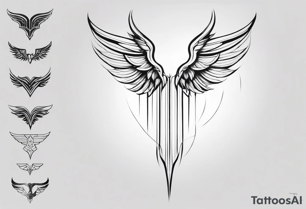 wings tattoo in leg for men tattoo idea