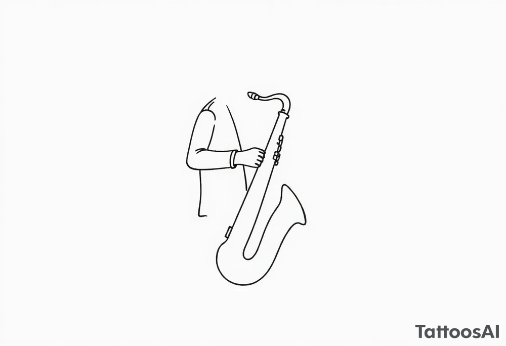 disk jockey, saxophone tattoo idea