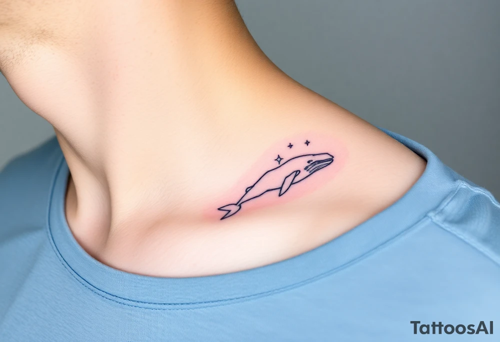 52hz Whale among the stars tattoo idea