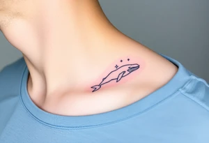 52hz Whale among the stars tattoo idea