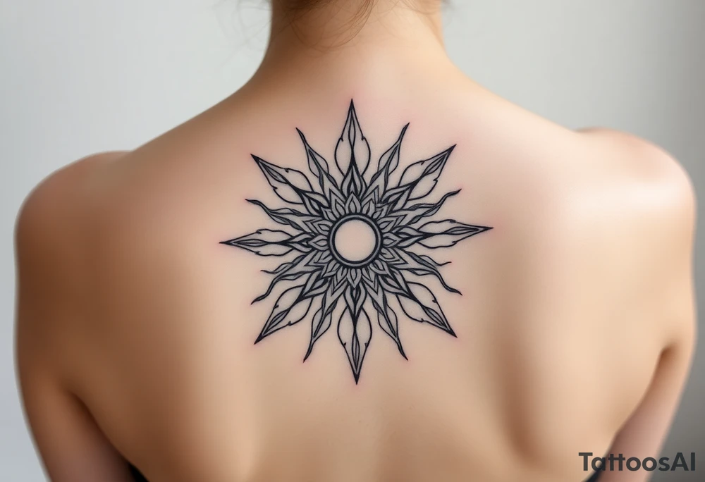 Sun tattoo idea