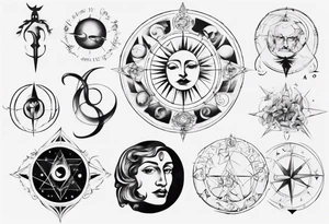 Astrology tattoo idea