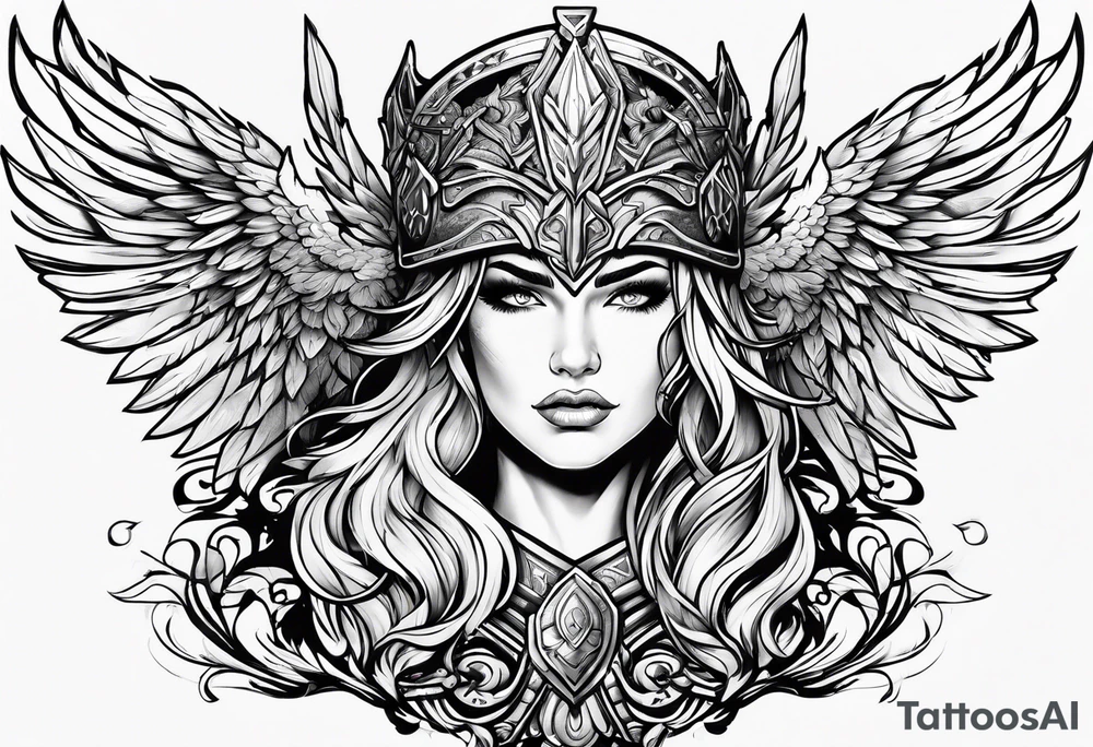Valkyrie warrior tattoo idea