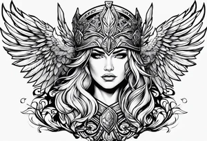 Valkyrie warrior tattoo idea