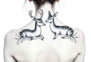 Buck and doe his and her tattoos tattoo idea