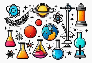 science tattoo tattoo idea
