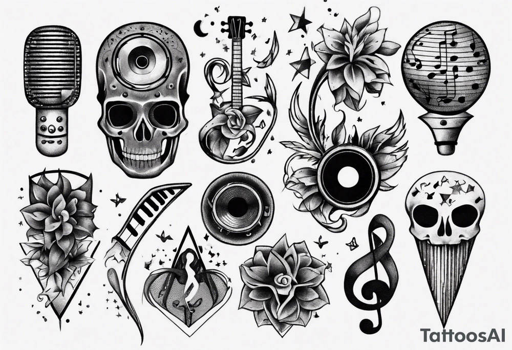 music tattoo idea