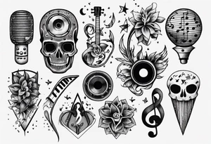 music tattoo idea