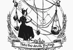 idle hands are the devils playthings, use puppet strings tattoo idea