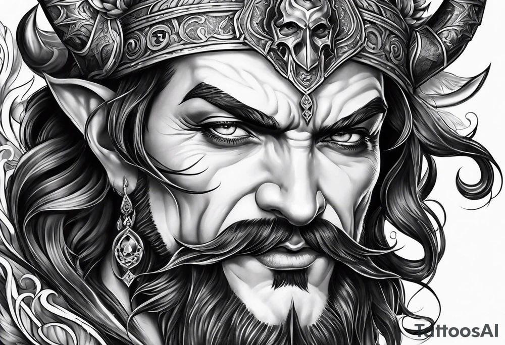 satan tattoo idea
