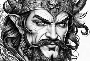 satan tattoo idea