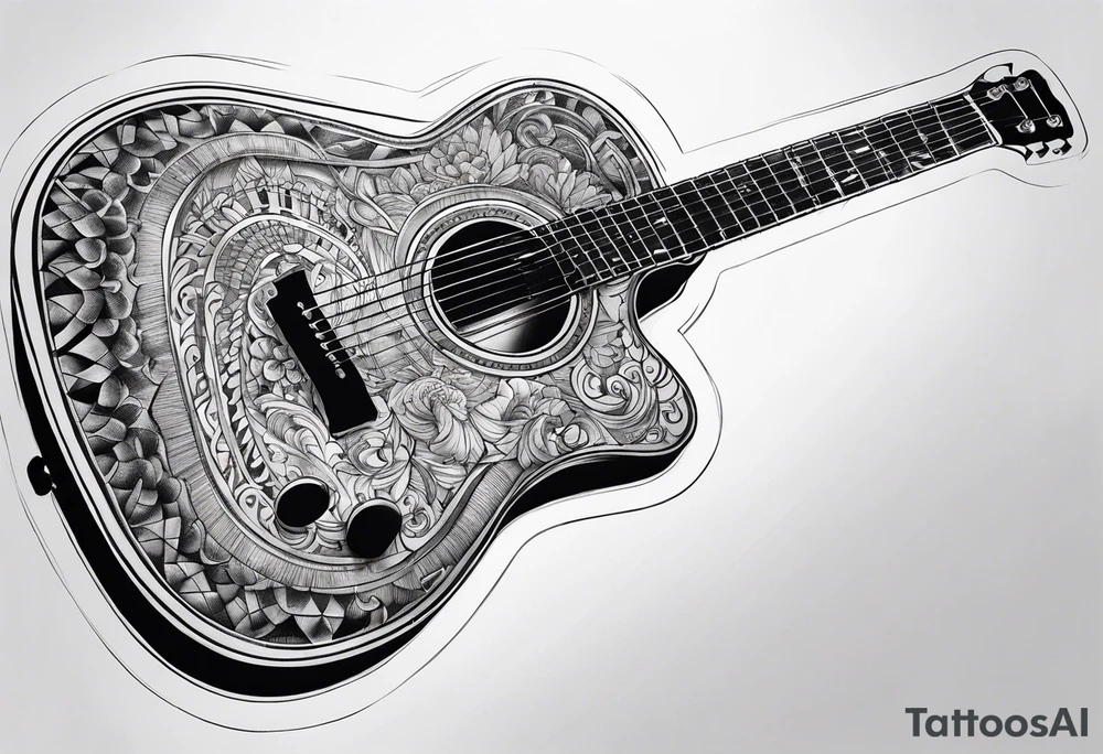 Guitar Forearm tattoo idea