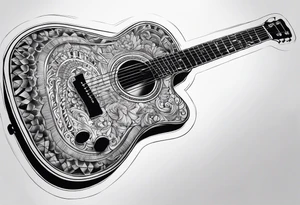 Guitar Forearm tattoo idea