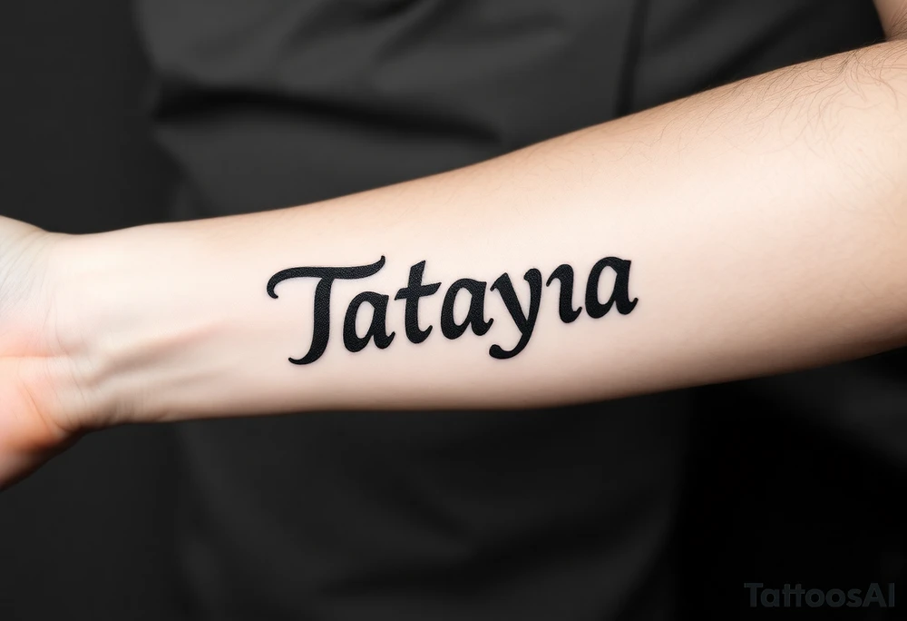 Name Tatayana for a father tattoo idea