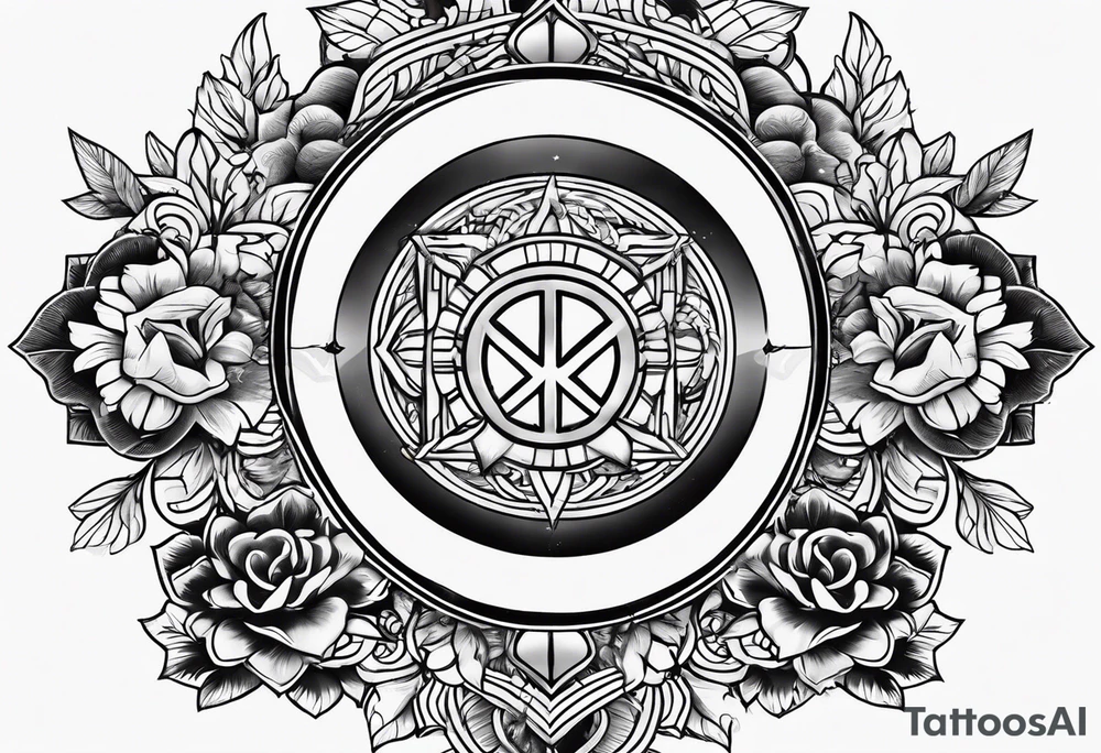 Freedom and peace and love tattoo idea
