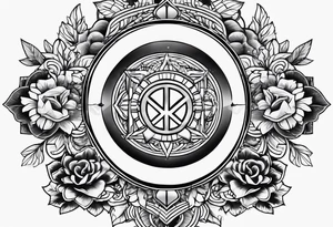 Freedom and peace and love tattoo idea