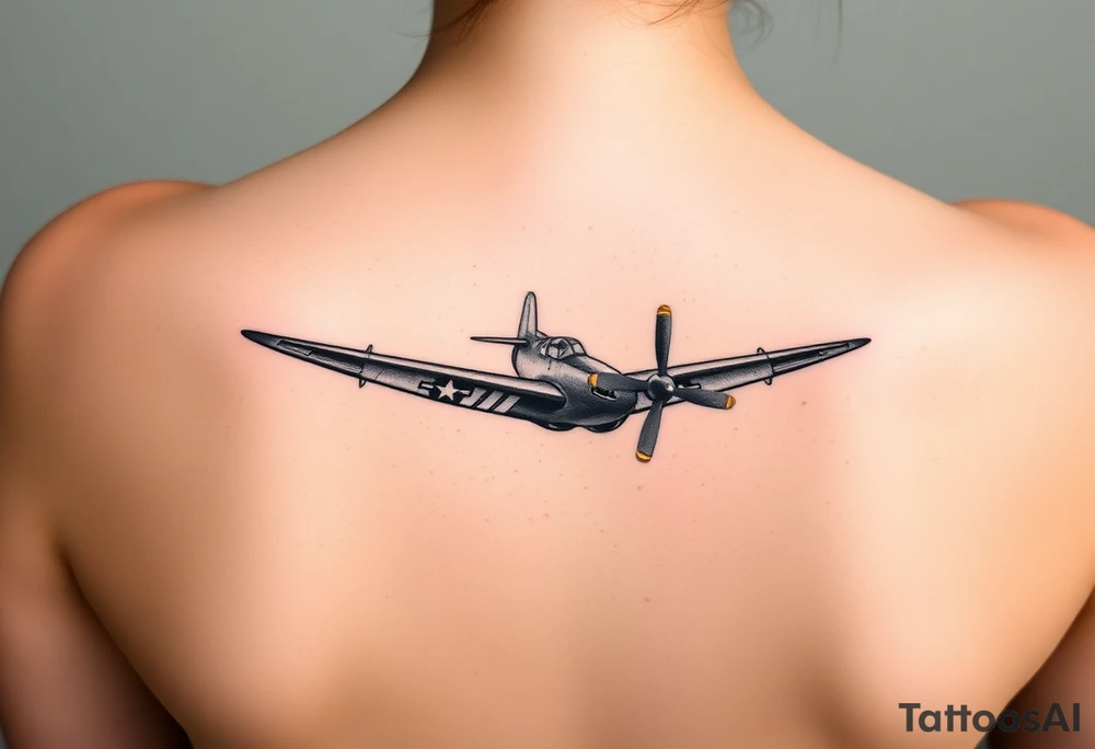 Corsair plane landing tattoo idea