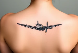 Corsair plane landing tattoo idea