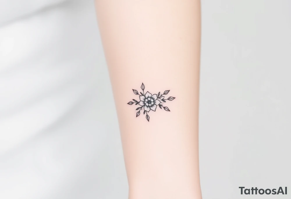 A delicate wedding ring with floral pattern inspired by wedding flowers, such as roses, peonies or lavender. tattoo idea