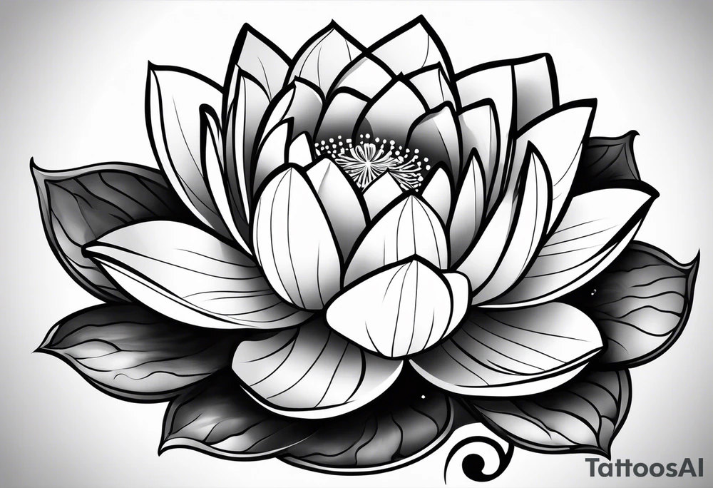 Lotus flower tattoo idea